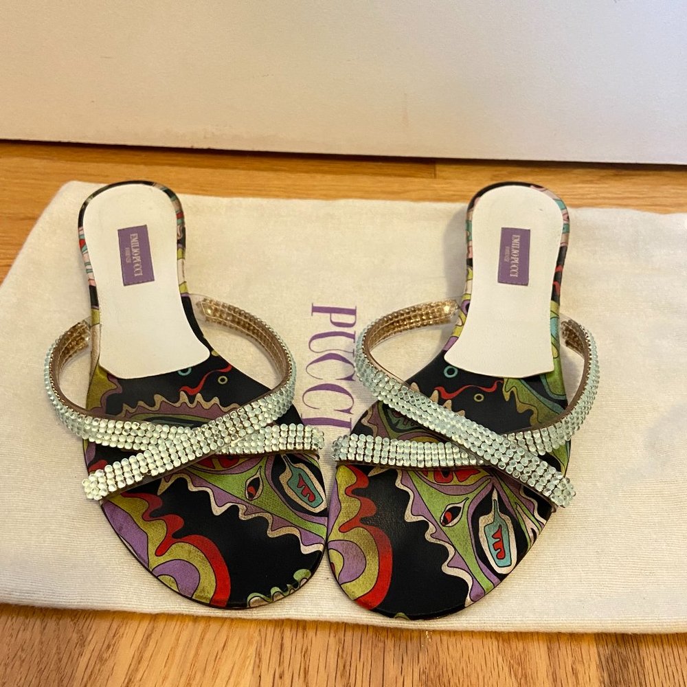 Emilio Pucci Crystal Ball Sandal